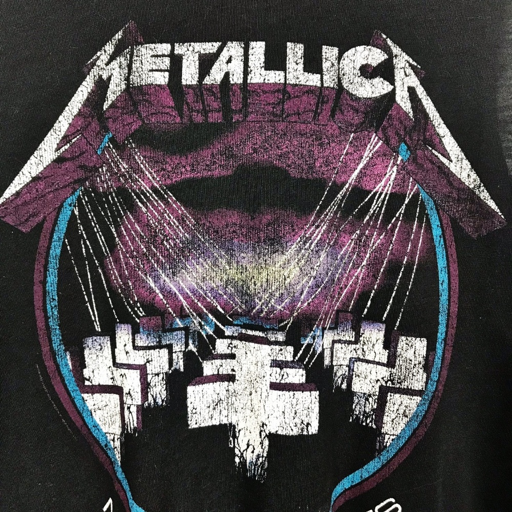 Bravado Metallica Master of Puppets Crop Tee Sz S - Picture 4 of 5